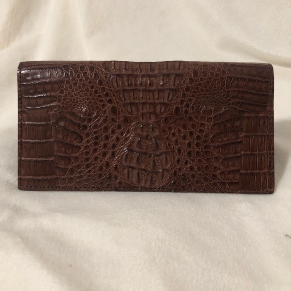 COPY - Genuine Crocodile Clutch Wallet              NWT - Picture 1 of 6